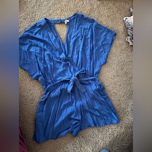 Romper blue, size large but fits like a medium, worn once